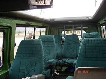 Safari camp set up in a national park clearing