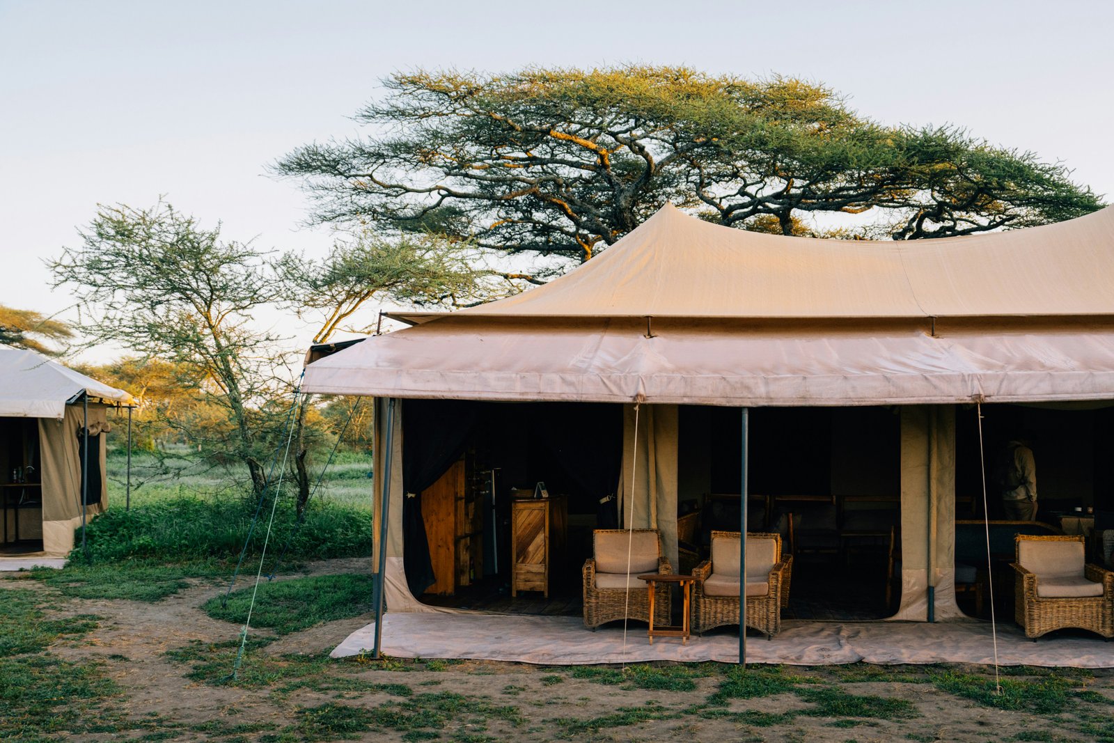 Luxury tented safari camp in the Serengeti